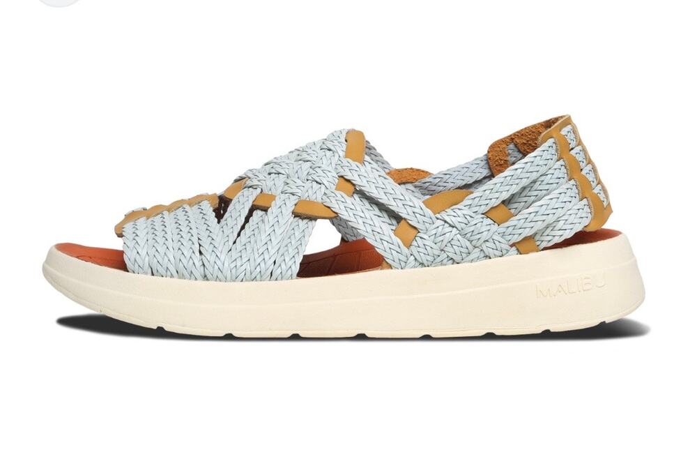 Missoni X Malibu Huarache Blue & Tan Sandals